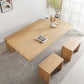Modern 1/2/4 Pieces Rectangle Dinette Set Ash Wood Dining Table Set with Acrylic Foot Clearhalo 'Dining Room Sets' 'Dining Tables & Seating' 'dining_room_set' 'furn' 'furn_dining_room_set' 'Furniture' 'furniture_dining_room_set' 'Kitchen & Dining Furniture' 1200x1200_f94ffca0-63f5-446d-a62e-444bff92dd1e