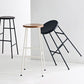 Modern Armless Backless Counter Stool Steel Dessert Shop Bar Stool with Wooden Seat Clearhalo 'Bar Furniture' 'Bar Stools' 'bar_stools' 'furn' 'furn_bar_stools' 'furniture_bar_stools' 'Kitchen & Dining Furniture' 'kitchen&dining_furn' 'kitchen' 'kitchen_furn' Furniture' 1200x1200_f9500566-0c15-404d-bbf2-722c137b49a9