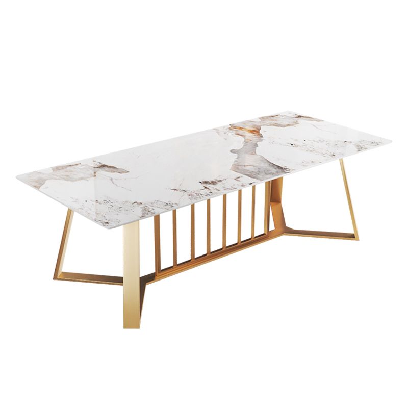 Modern Luxury Rectangle Dining Table Sintered Stone Dining Table with Trestle Base Clearhalo ' dining_table' 'Dining Tables & Seating' 'Dining Tables' 'furn' 'furn_dining_table' 'Furniture' 'furniture_dining_table' 'Kitchen & Dining Furniture' 'kitchen&dining_furn' 'kitchen' 'kitchen_dining_table' 1200x1200_f9520312-d5ab-48f2-8879-833aa15f8e0b