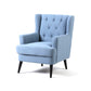29.5"Wide Velvet/Cotton Blend Arm Chair with Basic Four Leg and Tufted Back Clearhalo 'Accent Chairs' 'accent_chairs' 'Chairs & Seating' 'furn' 'furn_accent_chairs' 'Furniture' 'furniture_accent_chairs' 'Living Room Furniture' 1200x1200_f9524819-e55f-4b55-95a2-555c9e12f5f6