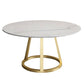 Round Marble Top Dining Table in White Traditional Luxury Dining Table Clearhalo 'Dining Tables & Seating' 'Dining Tables' 'dining_table' 'furn' 'furn_dining_table' 'Furniture' 'furniture_dining_table' 'Kitchen & Dining Furniture' 1200x1200_f95278bb-60dd-42ba-8164-5fb1e458b219