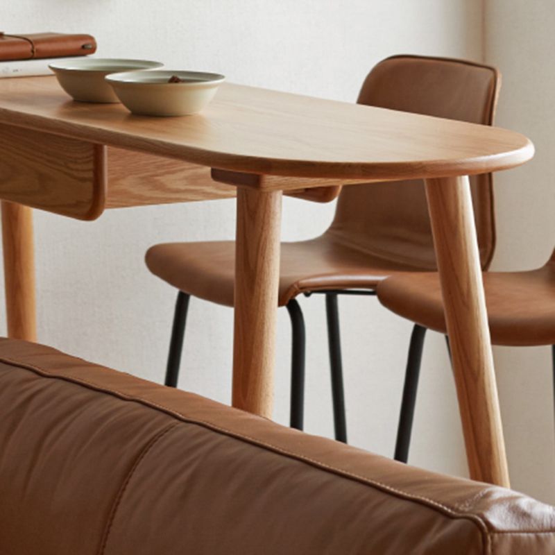 Trestle Base Bar Table Set 1/3 Pcs Oak Solid Wood Bar Table and Stools Clearhalo 'Bar Furniture' 'furn' 'furn_home_bar_bar_sets' 'Furniture' 'Home Bars & Bar Sets' 'home_bar_bar_sets' 'Kitchen & Dining Furniture' 1200x1200_f9534ae9-34f7-4c82-83fe-8618280a46c2