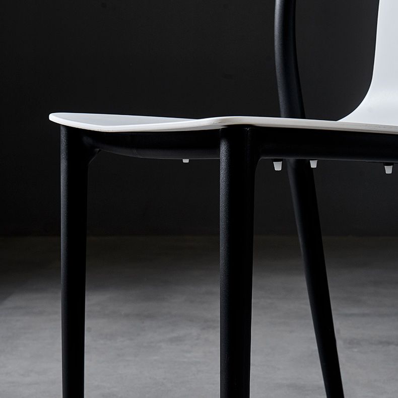 Plastic Dining Chairs Contemporary Style Side Chair Set for Dining Room Clearhalo ' kitchen&dining_furn' 'Dining Chairs' 'Dining Tables & Seating' 'dining_chair' 'Furniture' 'furniture_dining_chair' 'Kitchen & Dining Furniture' 'kitchen' 1200x1200_f954047f-5786-4ee0-8806-47eac8feb38a