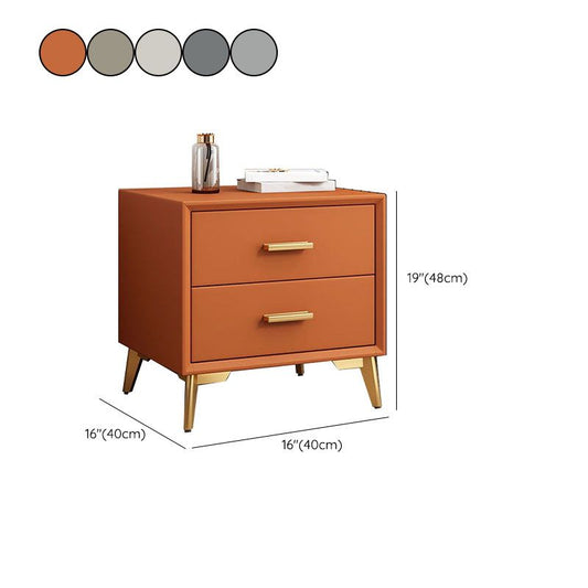 モダニズムストレージナイトテーブル2引き出しベッドナイトスタンドベッドルーム
