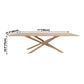 Rectangle Oak Solid Wood Table in Nature Modern Dining Table with Wooden Pedestal Clearhalo ' dining_table' 'Dining Tables & Seating' 'Dining Tables' 'furn' 'furn_dining_table' 'Furniture' 'furniture_dining_table' 'Kitchen & Dining Furniture' 'kitchen&dining_furn' 'kitchen' 'kitchen_dining_table' 1200x1200_f955b8e8-e1d0-4ae2-943c-c7f3b4ae3862