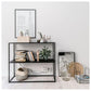 Metal Open Back Bookcase Industrial Etagere Storage Bookshelf
