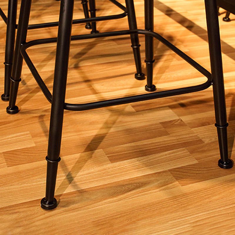 Contemporary Metal Bar Stool Wood Seat Bar Stool for Home Use Clearhalo 'Bar Furniture' 'Bar Stools' 'bar_stools' 'furn' 'furn_bar_stools' 'Furniture' 'Kitchen & Dining Furniture' 1200x1200_f958ce55-75ed-4bc0-ab4a-61b889a033d3