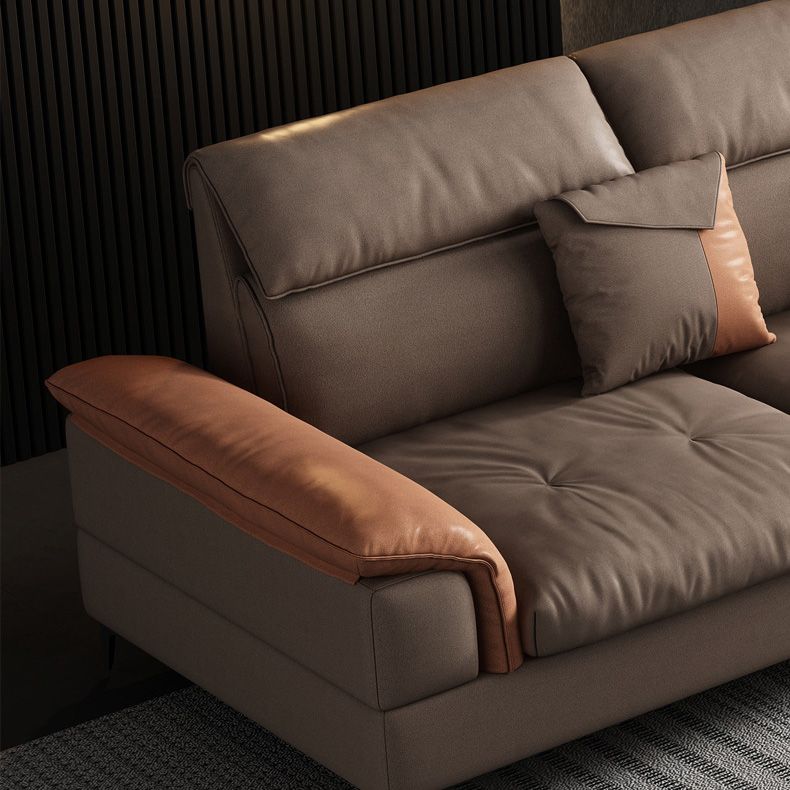 35 "H HEPEUR MODIFICALE SOFFICATION MODERNE SORME en cuir sectionnel