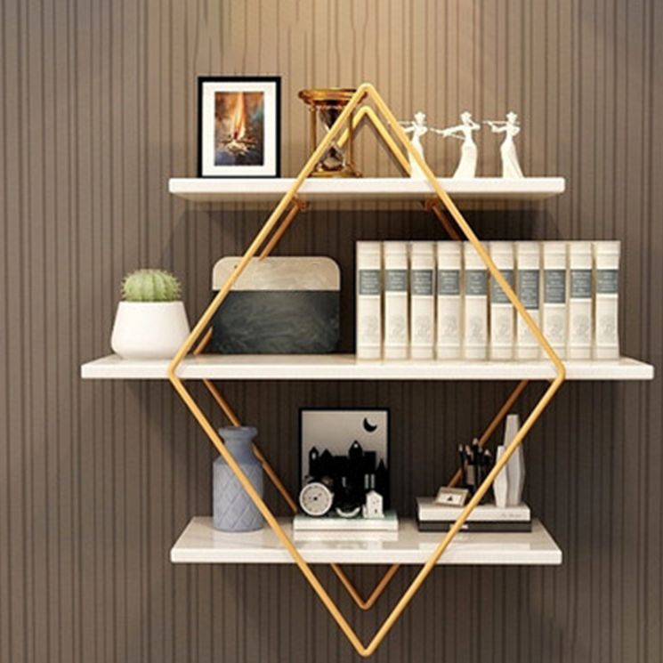 フローティングシェルフ本棚の木製と金属製の本の棚のための棚