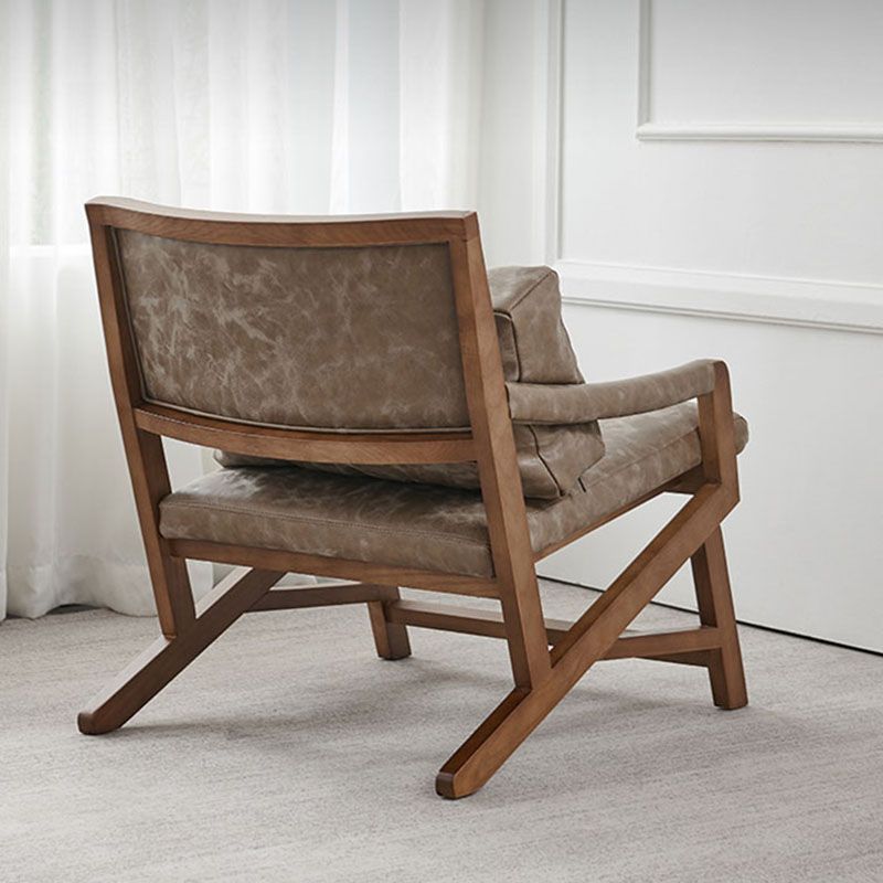 Traditional Style Kitchen Dining Chair Dining Arm Side Chair with Wooden Legs Clearhalo 'Dining Chairs' 'Dining Tables & Seating' 'dining_chair' 'furn' 'furn_dining_chair' 'Furniture' 'Kitchen & Dining Furniture' 1200x1200_f95c2baa-2f4b-4cf8-b088-cf113df240fb