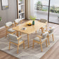 Contemporary Style Dining Room Set with Solid Wood Dining Table and Chairs Clearhalo 'Dining Room Sets' 'Dining Tables & Seating' 'dining_room_set' 'furn' 'furn_dining_room_set' 'Furniture' 'furniture_dining_room_set' 'Kitchen & Dining Furniture' 'kitchen&dining_furn' 'kitchen' 1200x1200_f95cbe95-6e05-4318-b2fa-0c67d4923b80
