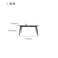 Modern Style Furniture Rectangle Stone Dining Room Table for Home