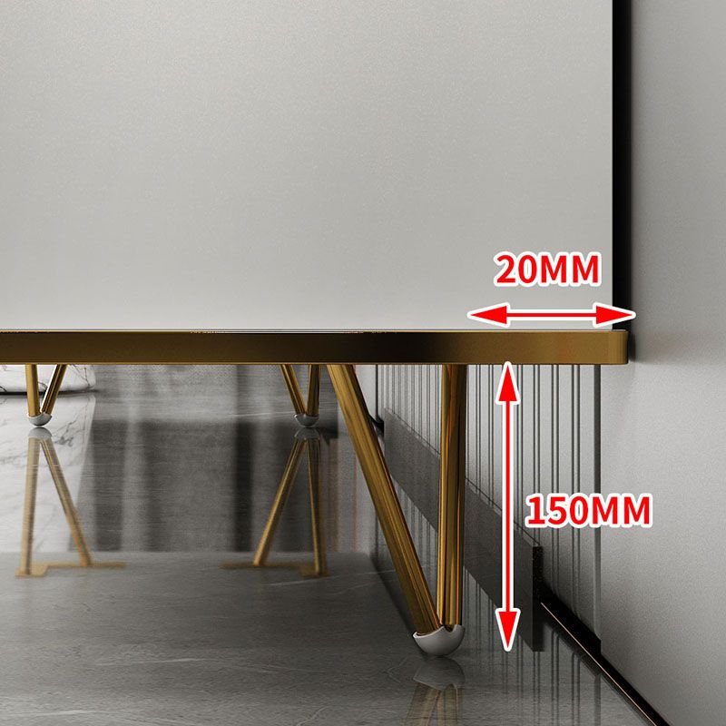 Glam Living Room Buffet Stand MDF Adjustable Shelving Sliding and Glass Doors Credenza Clearhalo 'buffet_sideboard' 'Buffets & Sideboards' 'Furniture' 'furniture_buffet_sideboard' 'Kitchen & Dining Furniture' 1200x1200_f95e069e-95ee-4e1f-8650-534b9698baff