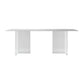 Modern White Dining Table Rectangle Sintered Stone Dining Table with Acrylic Base for Kitchen Clearhalo ' dining_table' 'Dining Tables & Seating' 'Dining Tables' 'furn' 'furn_dining_table' 'Furniture' 'furniture_dining_table' 'Kitchen & Dining Furniture' 'kitchen&dining_furn' 'kitchen' 'kitchen_dining_table' 1200x1200_f960bdf2-0375-466f-9d1e-0a654429391c