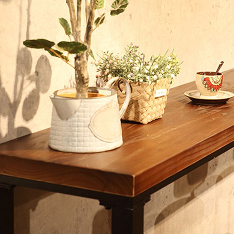 Tavolo da bar di bistrot in stile industriale tavolo da bar in legno per sala da pranzo