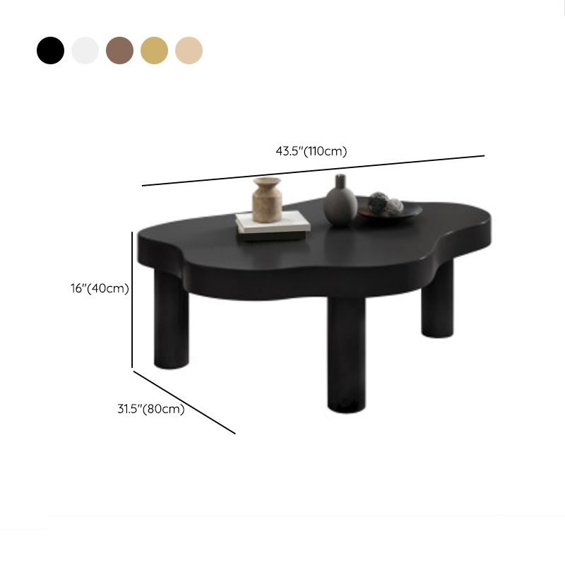 Nordic Coffee Table 3 Legs Solid Wood Geometric Single Coffee Table Clearhalo 'Coffee & Accent Tables' 'Coffee Tables' 'coffee_tables' 'furn' 'furn_coffee_tables' 'Furniture' 'Living Room Furniture' 1200x1200_f9629090-b901-4b6c-94b1-f7ef3ef3daa8