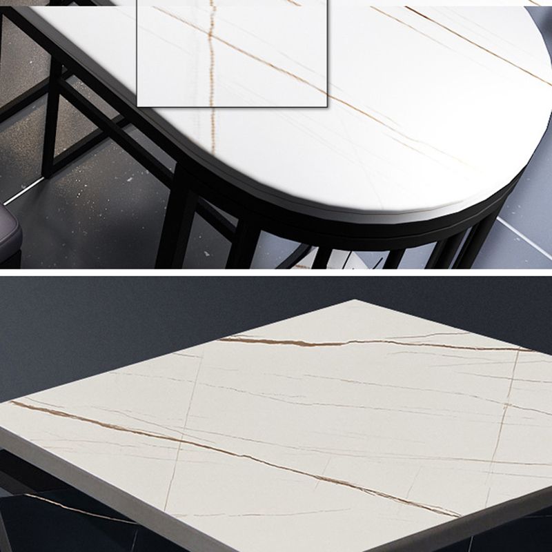 Stone White Bar Table Traditional Luxury Bar Dining Table with Sled Base Clearhalo 'Bar Furniture' 'Bar Tables' 'bar_tables' 'furn' 'furn_bar_tables' 'Furniture' 'furniture_bar_tables' 'Kitchen & Dining Furniture' 1200x1200_f9629a49-bc9a-4a9c-bafd-7196fcde8419