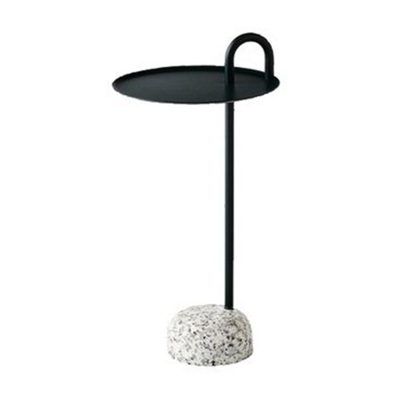 Pedestal Accent Side Table Metal Tray Top Side End Snack Table Clearhalo 'Coffee & Accent Tables' 'End & Side Tables' 'end_side_tables' 'furn' 'furn_end_side_tables' 'Furniture' 'Living Room Furniture' 1200x1200_f962f542-da4c-46a4-aee8-2bb9caaf11a0