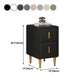 Modern 20'' Tall Bed Nightstand 2-Drawer Storage Faux Leather Legs Included Nightstand Clearhalo 'Bedroom Furniture' 'furn' 'furn_night_stand' 'Furniture' 'night_stand' 'Nightstands' 1200x1200_f963c26a-fcaa-4bbd-befc-bde50eeb8072