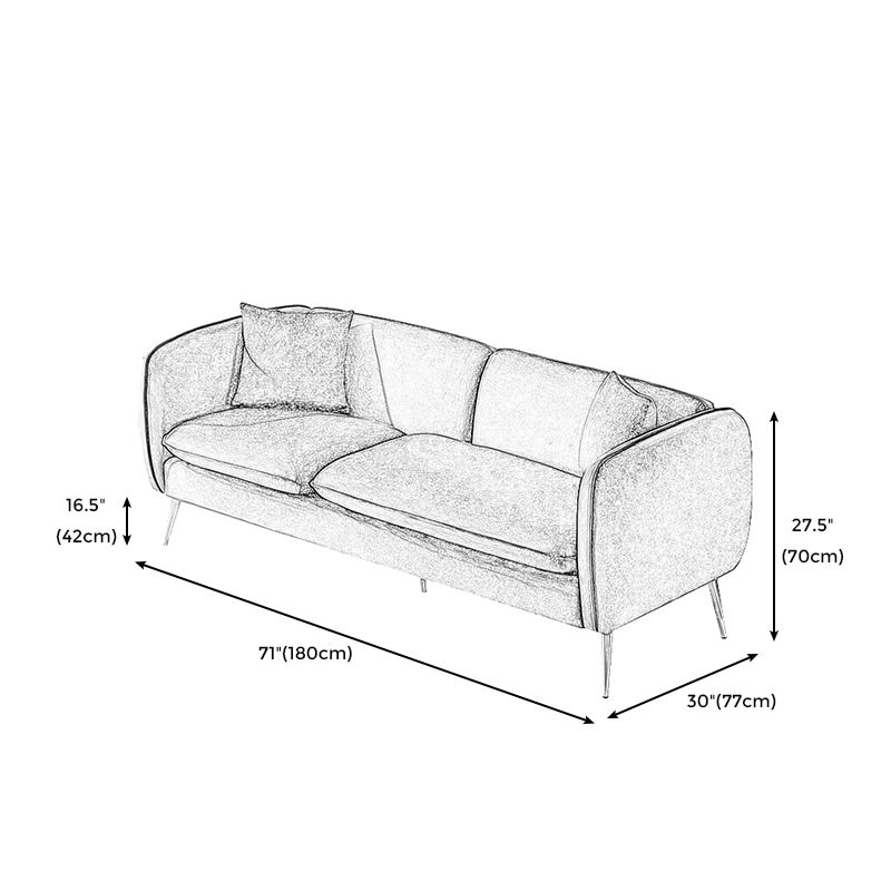 3 Seater Modern Hair Pin Legs Sofa Tuxedo Arm Chesterfield Sofa Clearhalo 'Furniture' 'furniture_sofas' 'kitchen' 'kitchen_sofas' 'Living Room Furniture' 'Sofa' 'sofas' 1200x1200_f964e918-fdff-47ec-b0e1-55efcd410876
