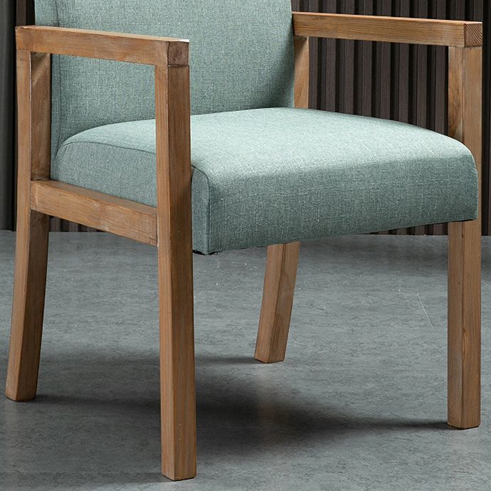 Contemporary Dining Arm Chair Matte Finish Solid Wood Parsons Chair with 4 Legs Clearhalo ' kitchen&dining_furn' 'Dining Chairs' 'Dining Tables & Seating' 'dining_chair' 'furn' 'furn_dining_chair' 'Furniture' 'furniture_dining_chair' 'Kitchen & Dining Furniture' 'kitchen' 1200x1200_f9666dbb-16dc-4db3-ba67-38e753068be2