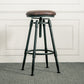 Adjustable Height Bar Stools Industrial Barstool with Metal Legs Clearhalo 'Bar Furniture' 'Bar Stools' 'bar_stools' 'furn' 'furn_bar_stools' 'Furniture' 'Kitchen & Dining Furniture' 1200x1200_f966b025-ba4b-4067-ad58-268a1256524e