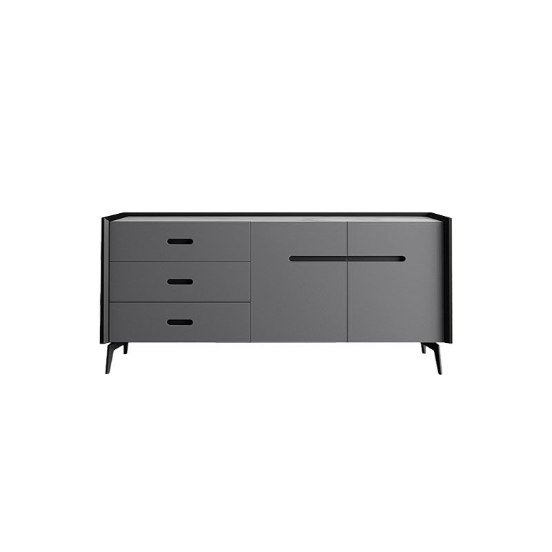 Glam Buffet Sideboard White Sintered Stone Top Server with Door and Drawer Clearhalo 'buffet_sideboard' 'Buffets & Sideboards' 'furn' 'furn_buffet_sideboard' 'Furniture' 'Kitchen & Dining Furniture' 1200x1200_f9679390-65bc-4f7a-bde3-affb8a20867e