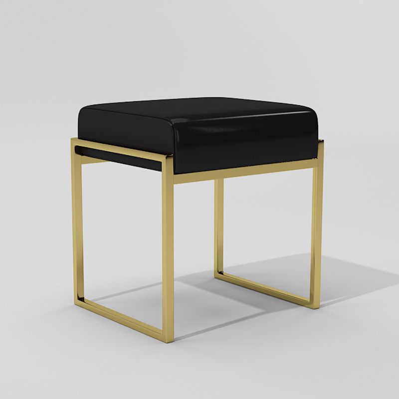 Ottoman moderno in pelle finta colore puro sedia rettangolo impermeabile