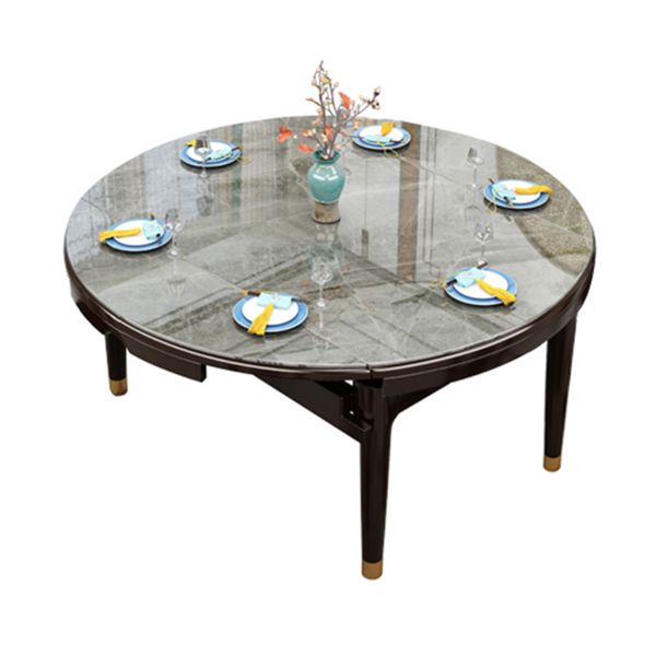 Luxury Style Dining Table 4 Legs Extendable Table with Sintered Stone Clearhalo ' dining_table' 'Dining Tables & Seating' 'Dining Tables' 'furn' 'furn_dining_table' 'Furniture' 'furniture_dining_table' 'Kitchen & Dining Furniture' 'kitchen&dining_furn' 'kitchen' 'kitchen_dining_table' 1200x1200_f96a2ad8-0b67-4ae2-8293-66787182a718