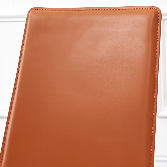 Sala riunioni Solid Designer Stile Stella laterale Sedia da pranzo in pelle finitura