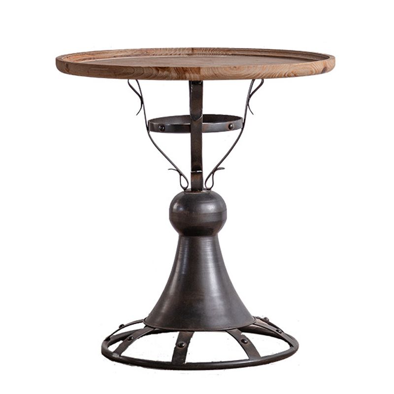 Tavolino in legno rotondo in legno di campagna francese tavolino.