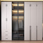 Hinged Wardrobe Closet with Drawer Contemporary Storage Cabinet