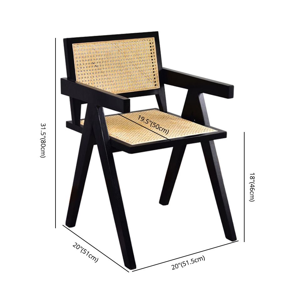 Contemporary Dining Room Chair 20'' Wide Open Arm Chair with 4 Wood Legs for Home Use Clearhalo ' kitchen&dining_furn' 'Dining Chairs' 'Dining Tables & Seating' 'dining_chair' 'furn' 'furn_dining_chair' 'Furniture' 'furniture_dining_chair' 'Kitchen & Dining Furniture' 'kitchen' 1200x1200_f96f86dc-36c5-459a-931f-f4434dd7ad9c