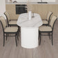 Oval Shape White Dining Table Sintered Stone Table Contemporary with Double Pedestal Clearhalo ' dining_table' 'Dining Tables & Seating' 'Dining Tables' 'furn' 'furn_dining_table' 'Furniture' 'furniture_dining_table' 'Kitchen & Dining Furniture' 'kitchen&dining_furn' 'kitchen' 'kitchen_dining_table' 1200x1200_f970333e-be48-44f5-b86a-d25cde5ab2c1