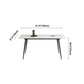 Rectangle Dining Site Table Industrial Stone 4-foot Dining Table for Indoor Clearhalo ' dining_table' 'Dining Tables & Seating' 'Dining Tables' 'furn' 'furn_dining_table' 'Furniture' 'furniture_dining_table' 'Kitchen & Dining Furniture' 'kitchen&dining_furn' 'kitchen' 'kitchen_dining_table' 1200x1200_f97159d3-6845-4994-848c-6716af034cd4