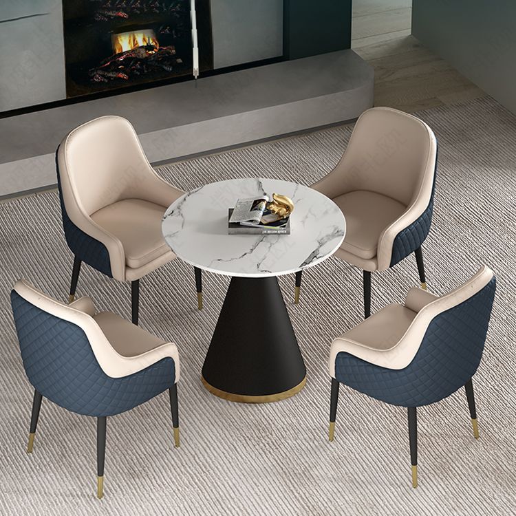 1/2/5 Pcs Metal Modern Dining Room Set with Round Table Dinette Set Clearhalo 'Dining Room Sets' 'Dining Tables & Seating' 'dining_room_set' 'furn' 'furn_dining_room_set' 'Furniture' 'furniture_dining_room_set' 'Kitchen & Dining Furniture' 'kitchen&dining_furn' 'kitchen' 1200x1200_f972444e-d09c-4bcb-b264-65b6bd100fdc