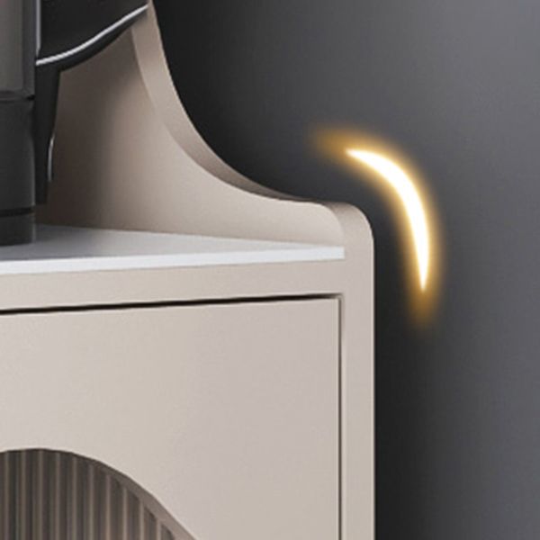 Servidor de estantería ajustable de liderazgo de madera de ingeniería de Glam. Para sala de estar para sala de estar