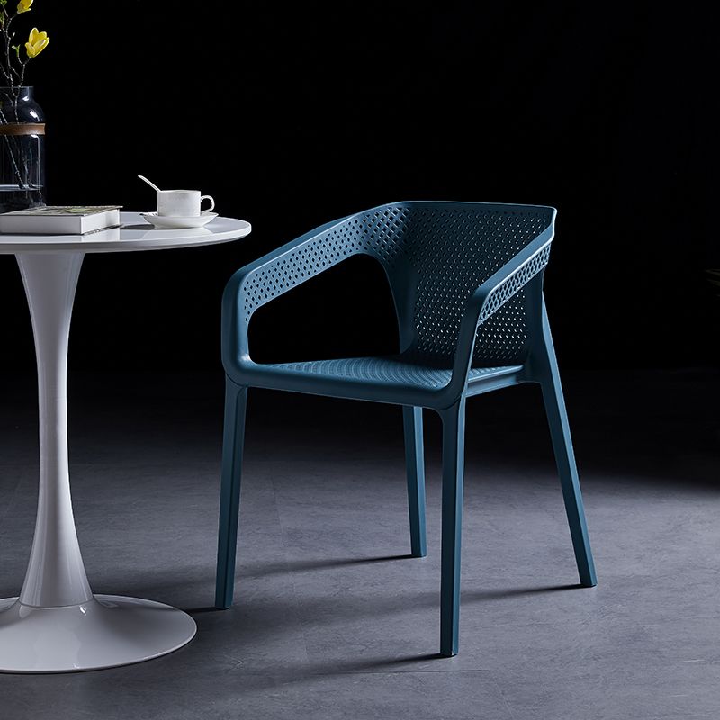Contemporary Style Plastic Dining Chair Stackable Dining Chairs for Kitchen Clearhalo ' kitchen&dining_furn' 'Dining Chairs' 'Dining Tables & Seating' 'dining_chair' 'furn' 'furn_dining_chair' 'Furniture' 'furniture_dining_chair' 'Kitchen & Dining Furniture' 'kitchen' 1200x1200_f9748a2c-e3c4-4c94-a8af-96fab147758a