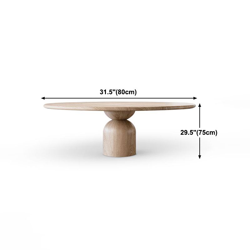 Solid Wood Simplicity Dining Table Round Fixed Table for Dining Room Clearhalo ' dining_table' 'Dining Tables & Seating' 'Dining Tables' 'furn' 'furn_dining_table' 'Furniture' 'furniture_dining_table' 'Kitchen & Dining Furniture' 'kitchen&dining_furn' 'kitchen' 'kitchen_dining_table' 1200x1200_f9748c61-2d99-461d-a633-794635a48633