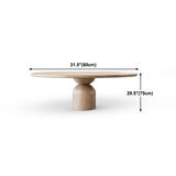 Solid Wood Simplicity Dining Table Round Fixed Table for Dining Room Clearhalo ' dining_table' 'Dining Tables & Seating' 'Dining Tables' 'furn' 'furn_dining_table' 'Furniture' 'furniture_dining_table' 'Kitchen & Dining Furniture' 'kitchen&dining_furn' 'kitchen' 'kitchen_dining_table' 1200x1200_f9748c61-2d99-461d-a633-794635a48633