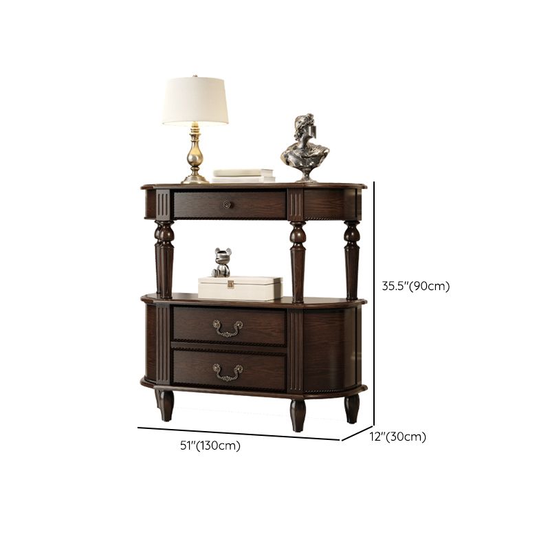 12 Inch Wide Console Table Mid Century Modern Wood Accent Table