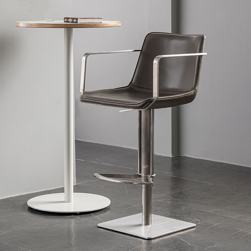 Tabouret de comptoir rembourré moderne tabouret de bar à hauteur avec repose-pieds