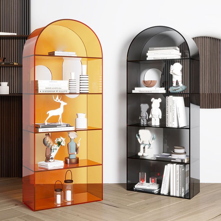 Glam Standard Acryl Bookshelf Gesloten Back -boekenkast met planken