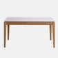 Medieval Modern Marble Rectangle Table White Table with Wooden Base and 4 Legs Clearhalo ' dining_table' 'Dining Tables & Seating' 'Dining Tables' 'furn' 'furn_dining_table' 'Furniture' 'furniture_dining_table' 'Kitchen & Dining Furniture' 'kitchen&dining_furn' 'kitchen' 'kitchen_dining_table' 1200x1200_f97a08a8-9b55-4905-a31e-344cc12d0db7