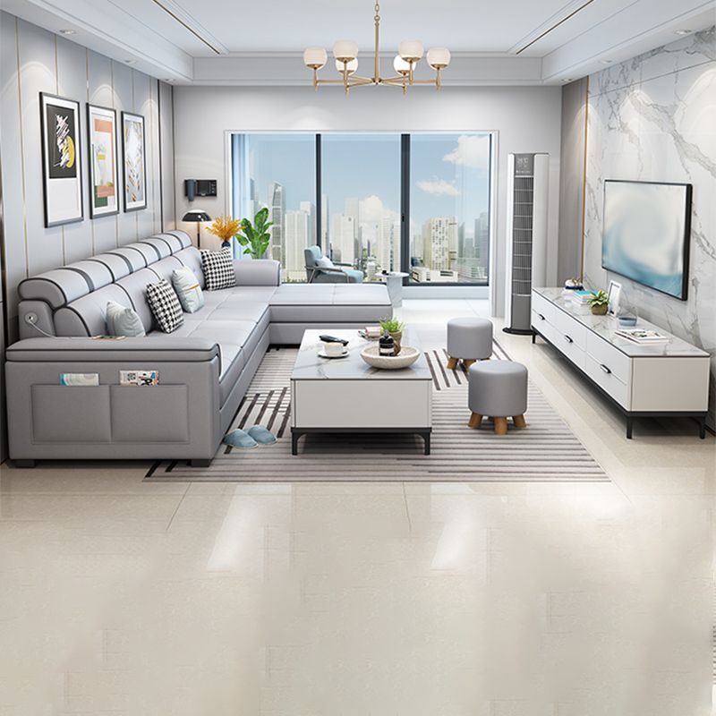 133.07" L x 70.86" W x 35.43" H Pillow Top Arm Sectional with Pillowed Back Cushions Clearhalo 'furn' 'furn_sectionals' 'Furniture' 'furniture_sectionals' 'kitchen' 'kitchen_sectionals' 'Living Room Furniture' 'Sectionals' 1200x1200_f97a81f8-0c53-471c-a65b-1f286cfba34e