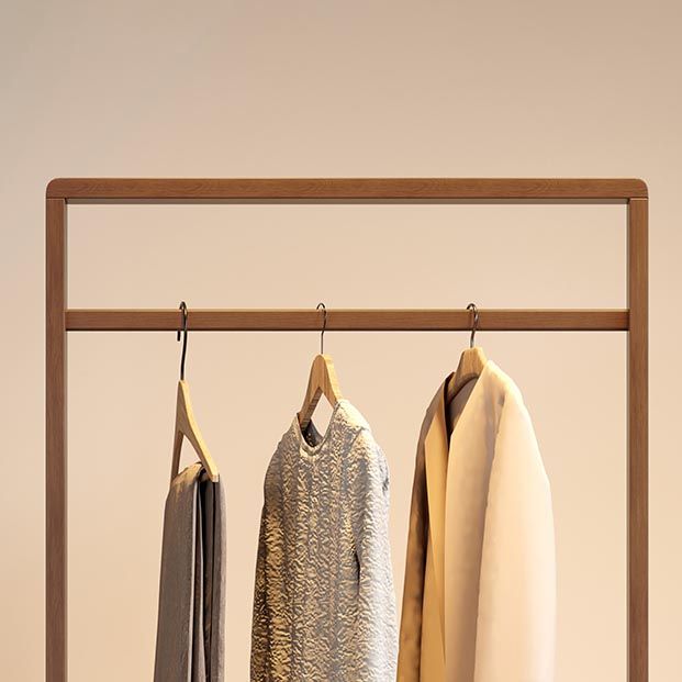 Moderno armadio in legno in legno in legno armadio con ripiani