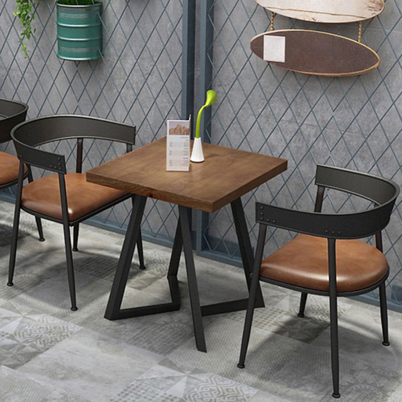 Industrial Metal Dining Table Furniture 1/2/3/5 Pieces Home Table and Chair Set Clearhalo 'Dining Room Sets' 'Dining Tables & Seating' 'dining_room_set' 'furn' 'furn_dining_room_set' 'Furniture' 'Kitchen & Dining Furniture' 1200x1200_f97c4fb8-5414-4c6d-8d68-3344bc022172