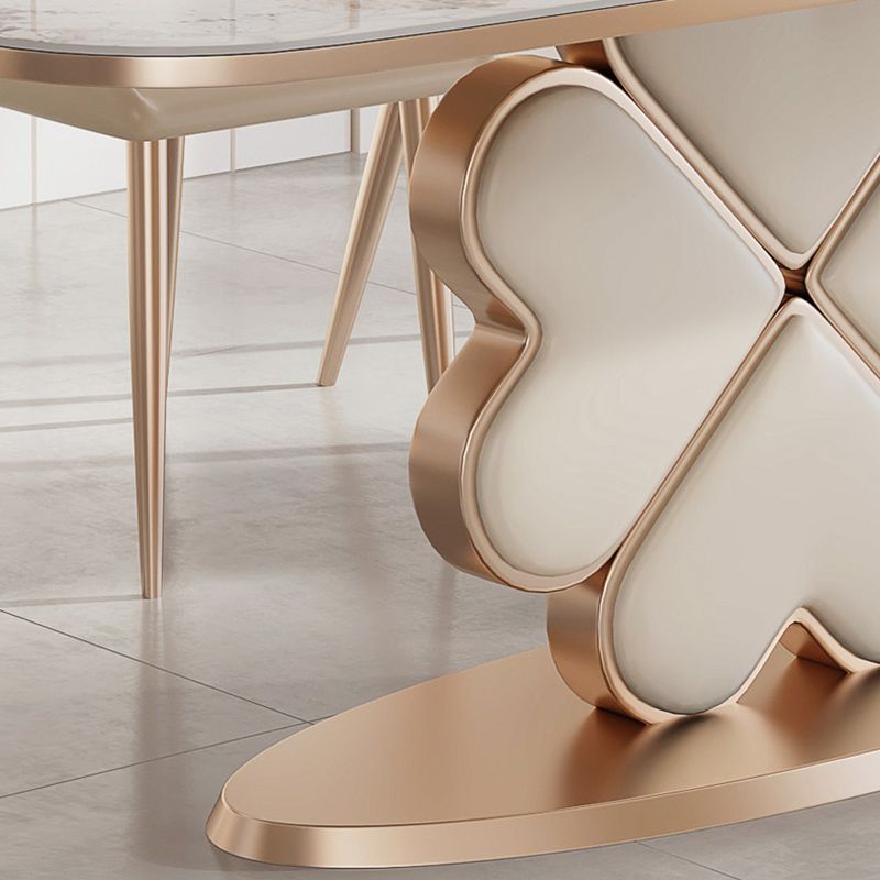 モダンな長方形1/4/5/7ピース家具焼き石のダイニングセットセット