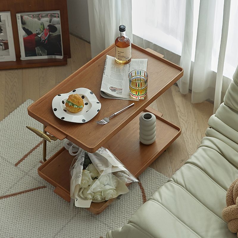 20.47" Tall Tray Top Side Accent Table Solid Wood End Slide Table Clearhalo 'Coffee & Accent Tables' 'End & Side Tables' 'end_side_tables' 'furn' 'furn_end_side_tables' 'Furniture' 'Living Room Furniture' 1200x1200_f97f0eff-592b-4b85-a1dd-58289bfabbec