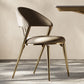 Contemporary Upholstered Dining Chair Open Back Dining Side Chair
